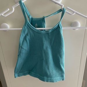 Free people happiness runs cropped tank